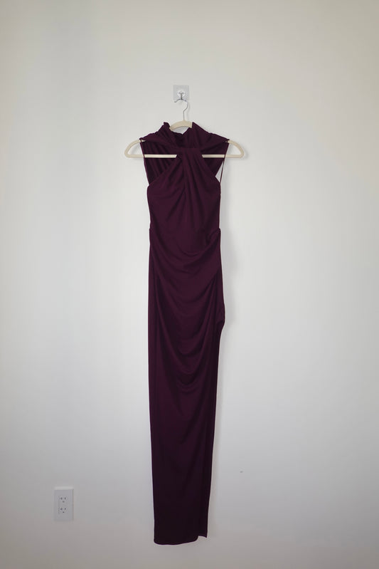 Nicholas - Plum Hooded Gown