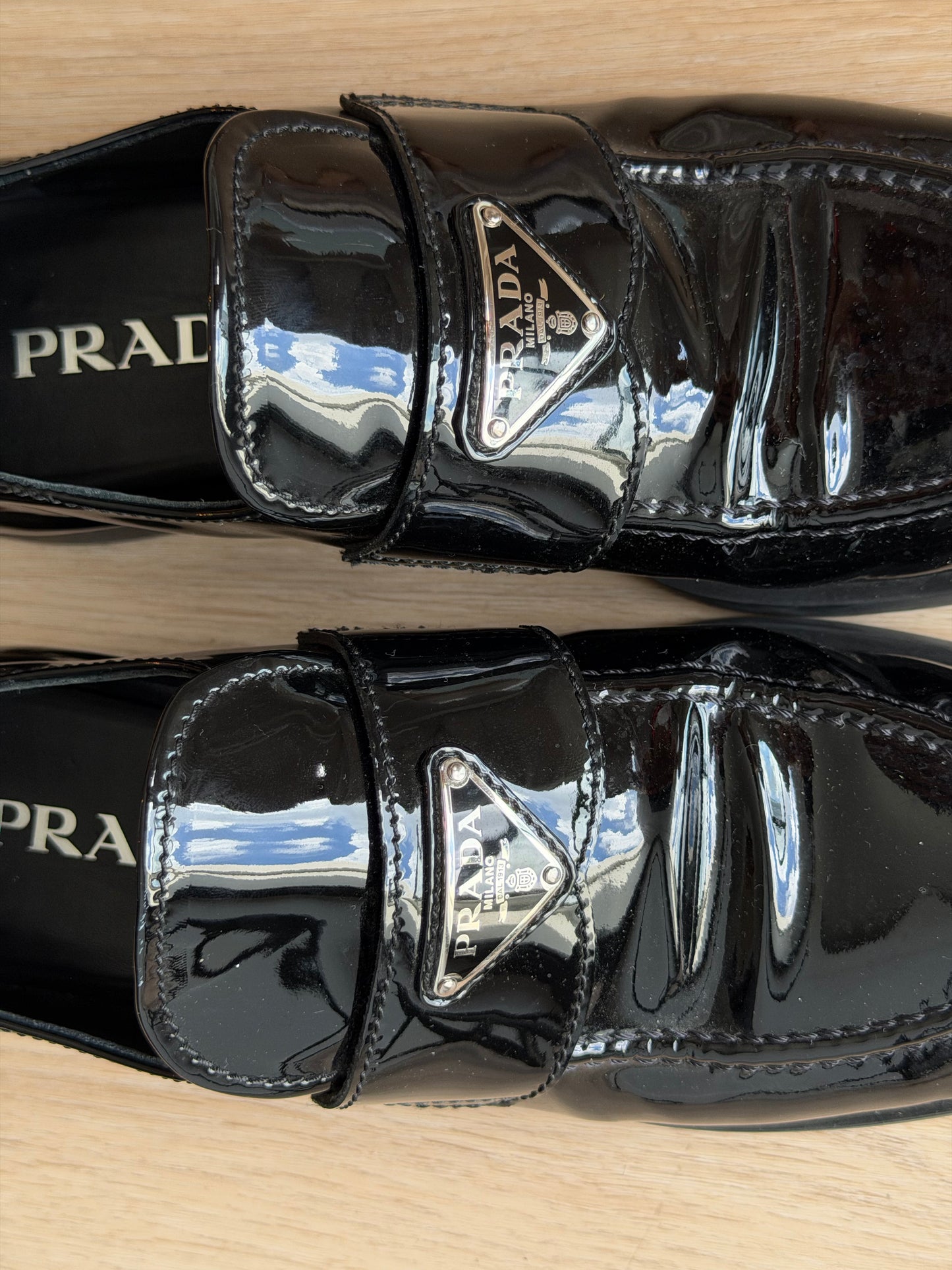 Prada - Patent Leather Loafers