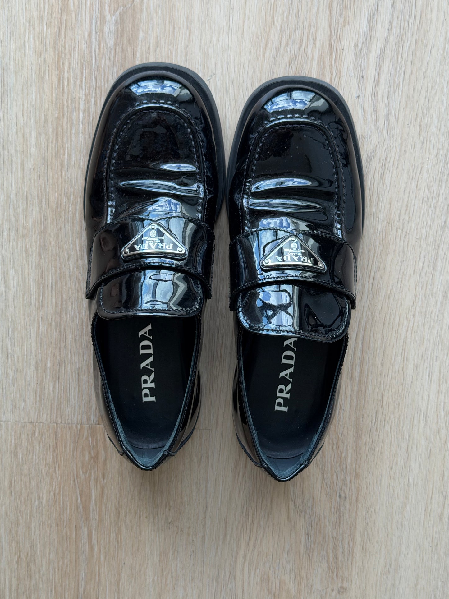 Prada - Patent Leather Loafers