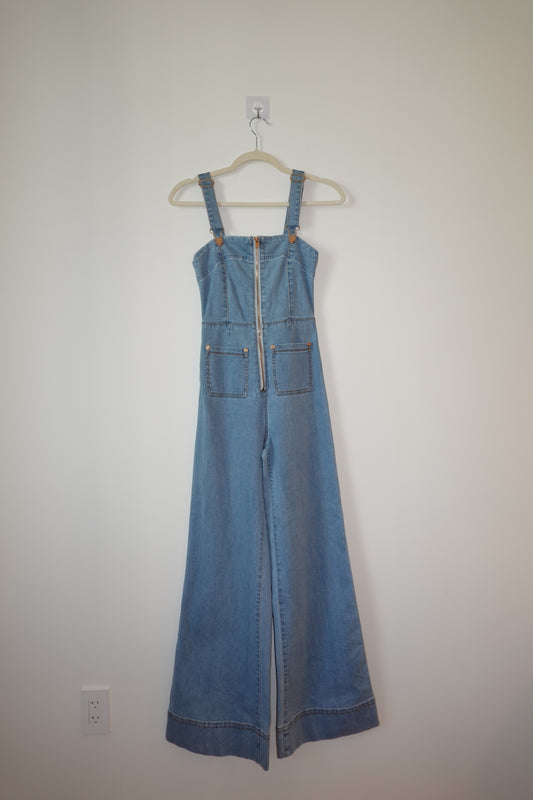 Alice McCall - Denim Bootcut Jumpsuit