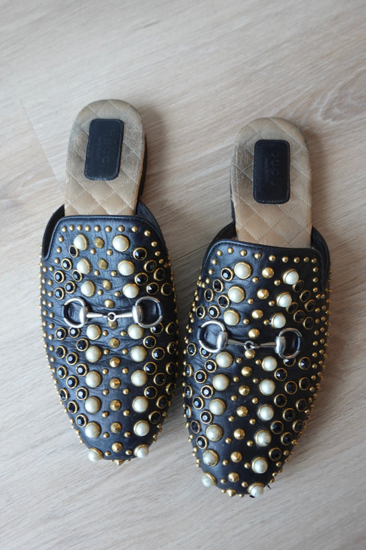 Gucci - Studded Slides