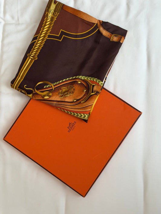 Hermes Carrick A Pompe Scarf