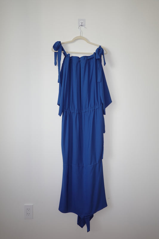 Handmade Blue Silk Dress