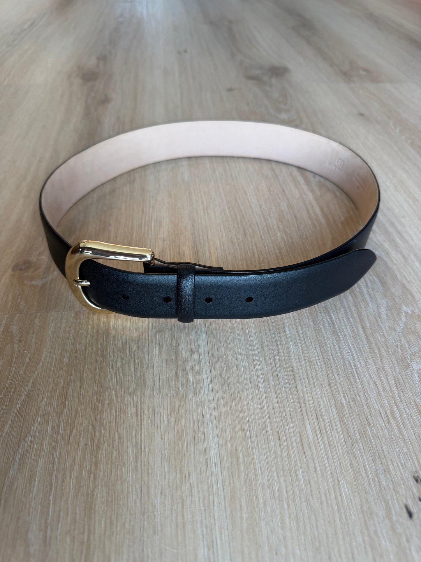 Balenciaga - Black Leather Belt