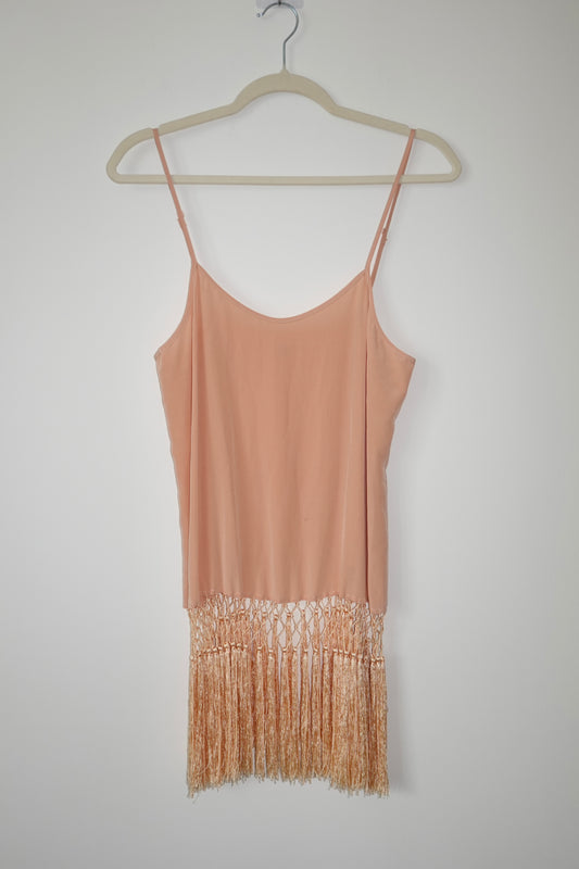 Haute Hippie - Silk & Fringe Top