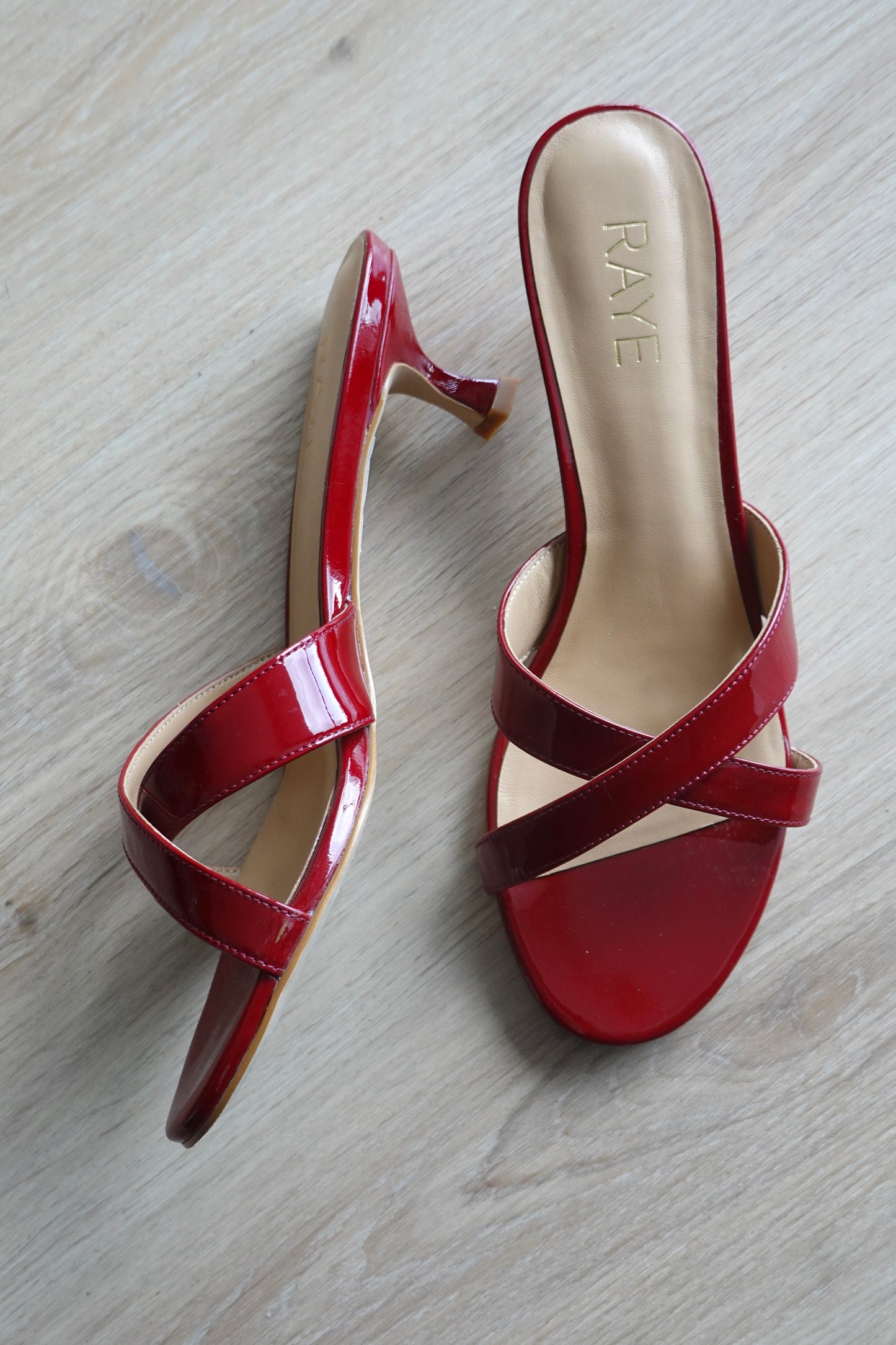 Raye - Carrie Sandal in Cherry