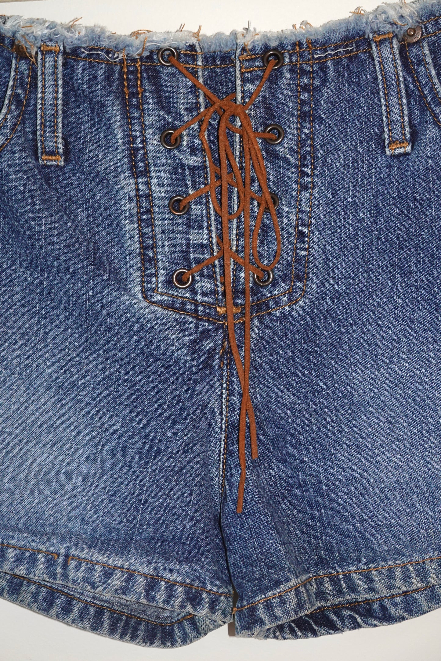 Suede Tie Shorts