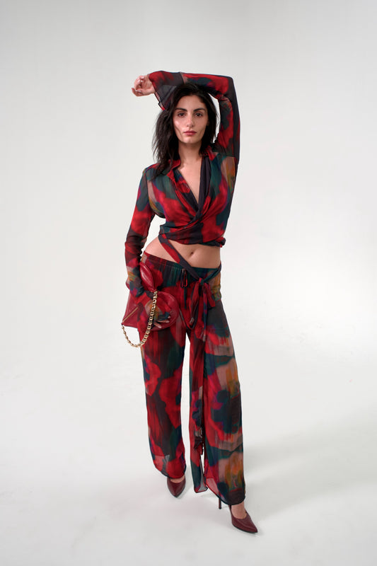 Rat & Boa - Red Floral Set