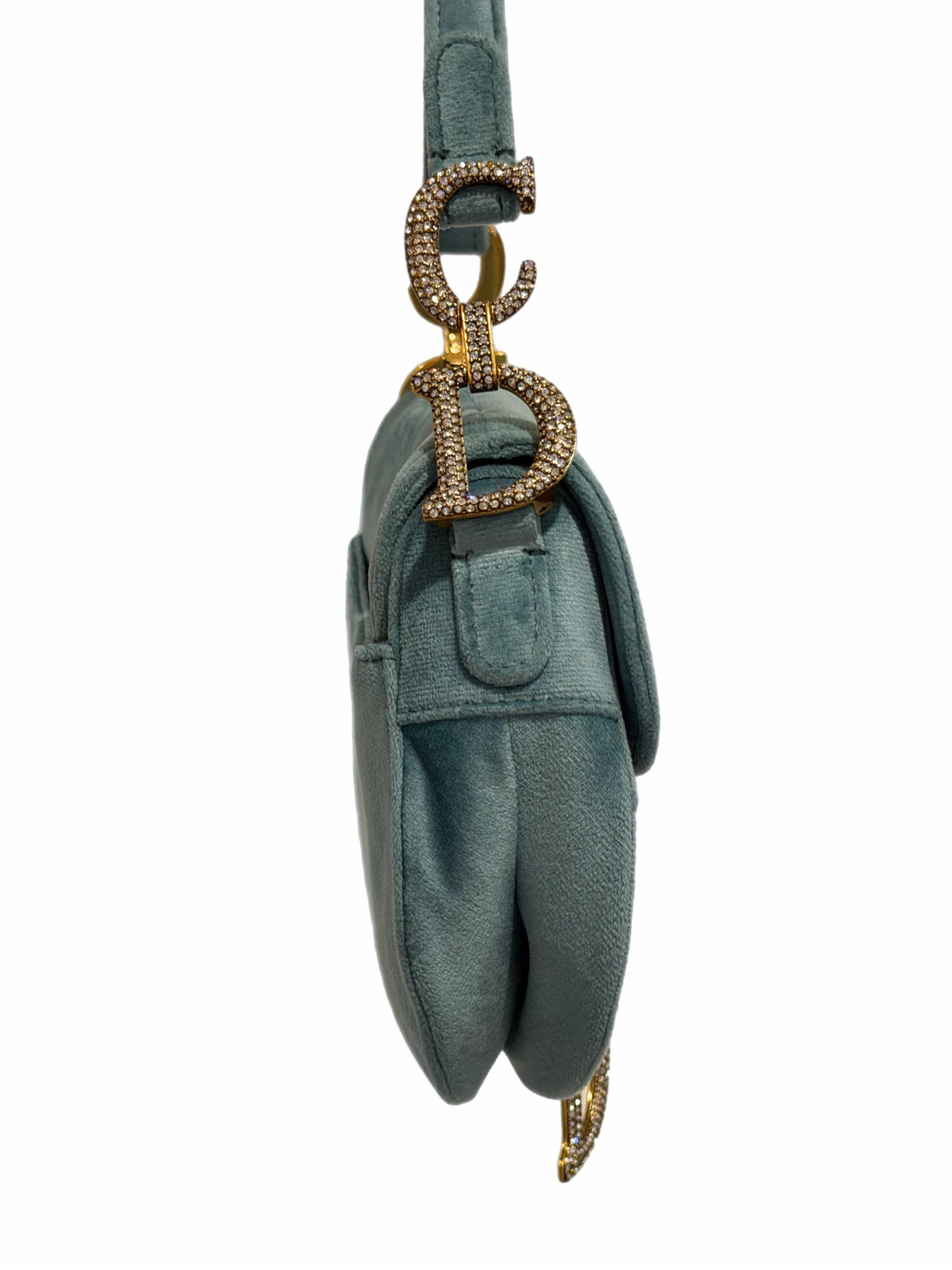 Dior - Mini Velvet Saddle Bag