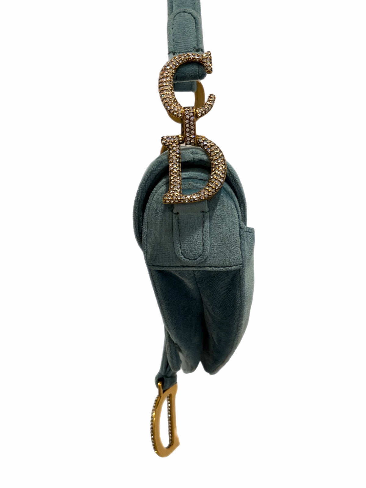 Dior - Mini Velvet Saddle Bag