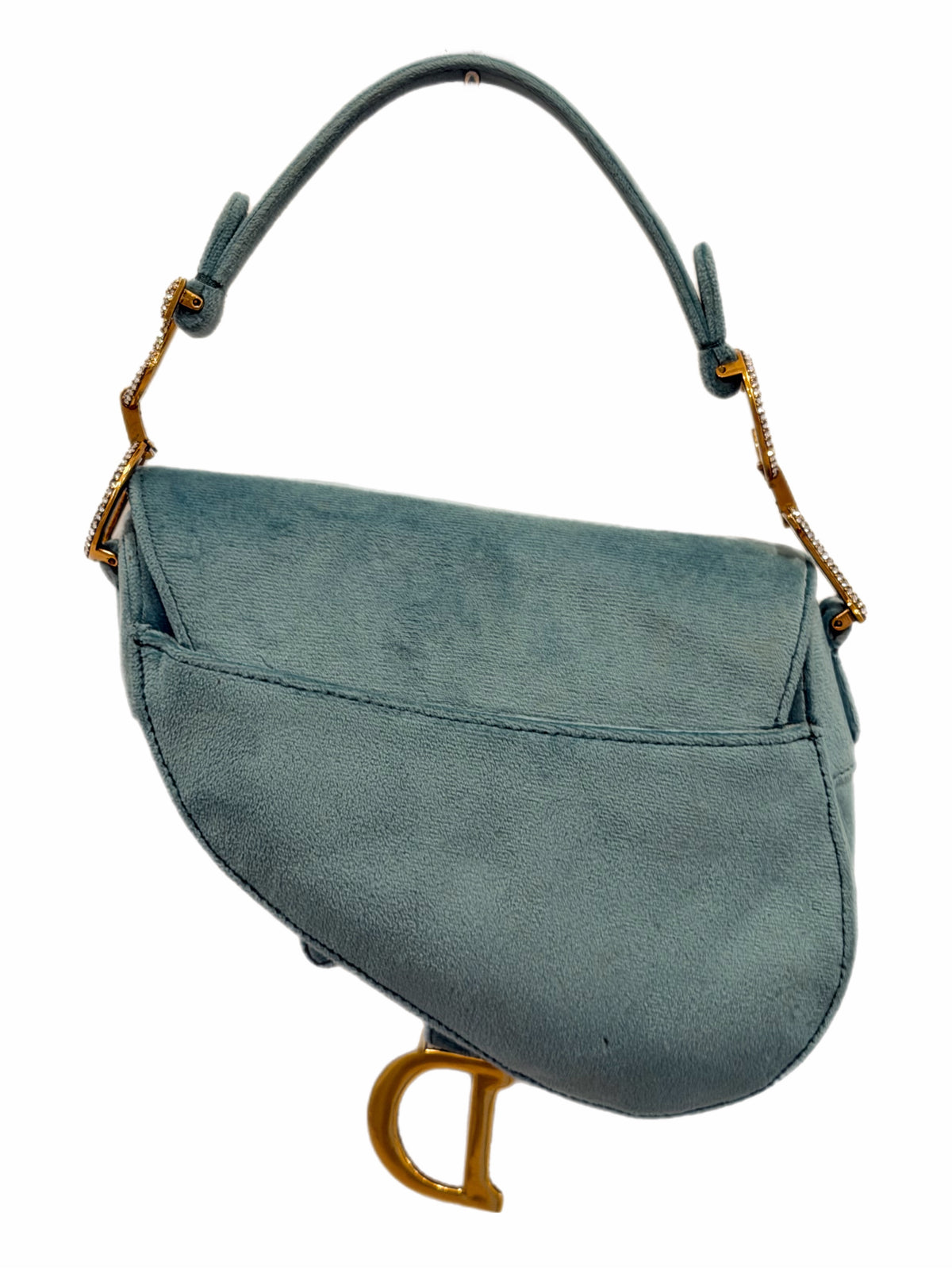 Dior - Mini Velvet Saddle Bag