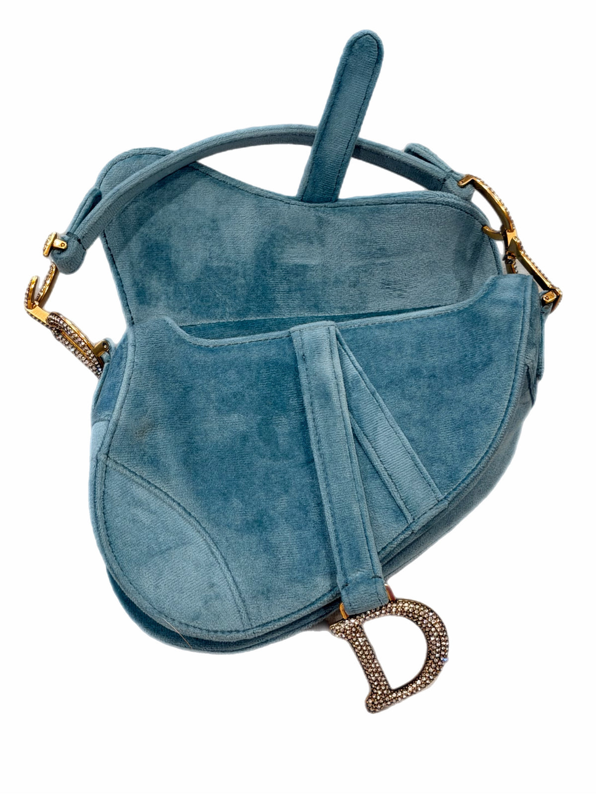 Dior - Mini Velvet Saddle Bag