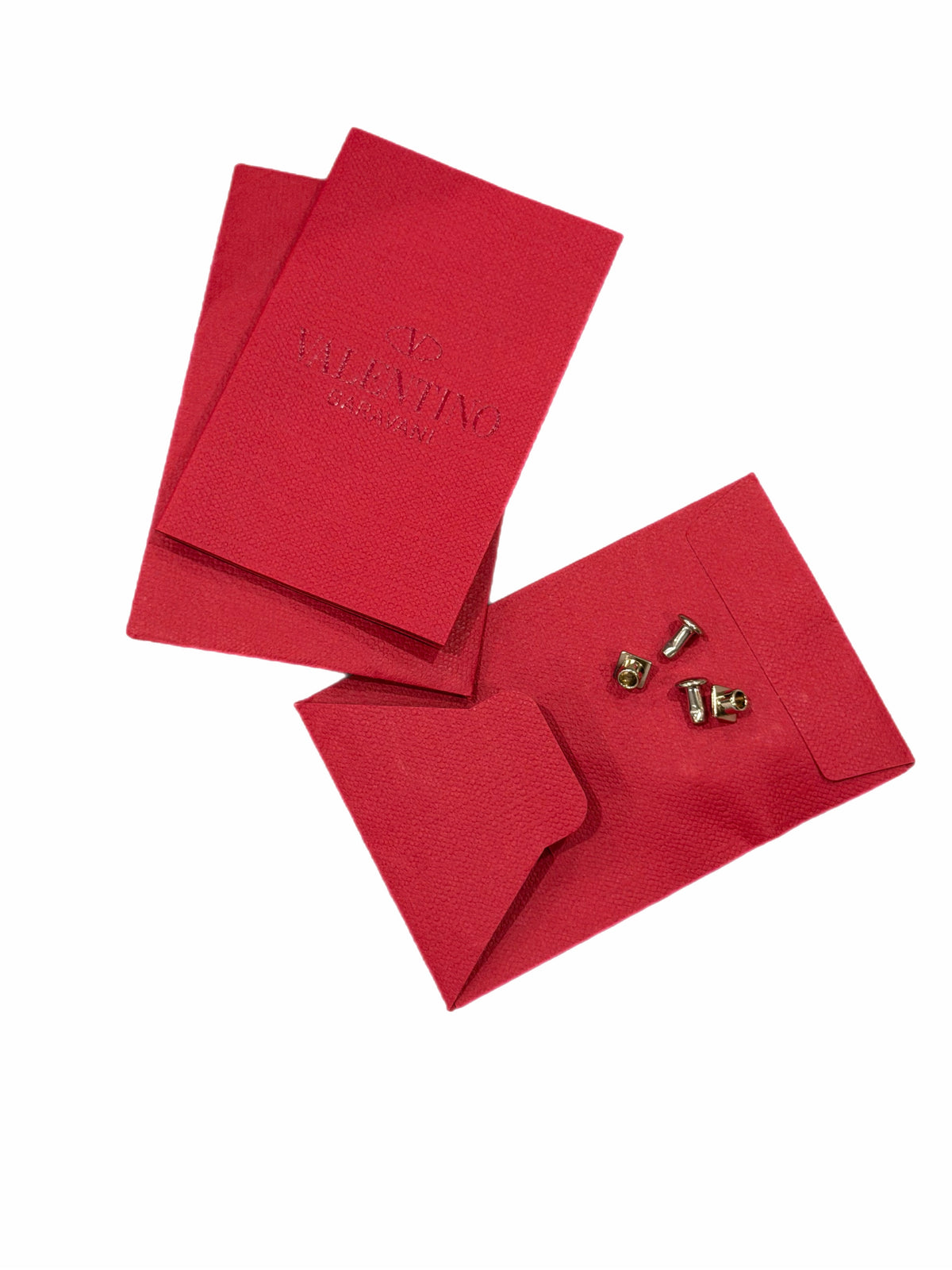 Valentino - Red Suede Spike Bag