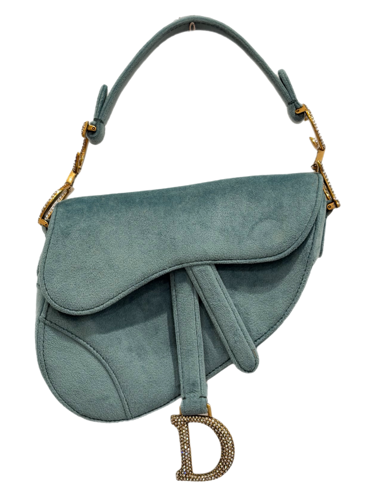Dior - Mini Velvet Saddle Bag