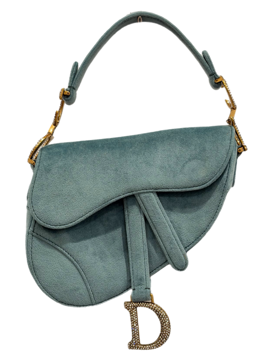Dior - Mini Velvet Saddle Bag