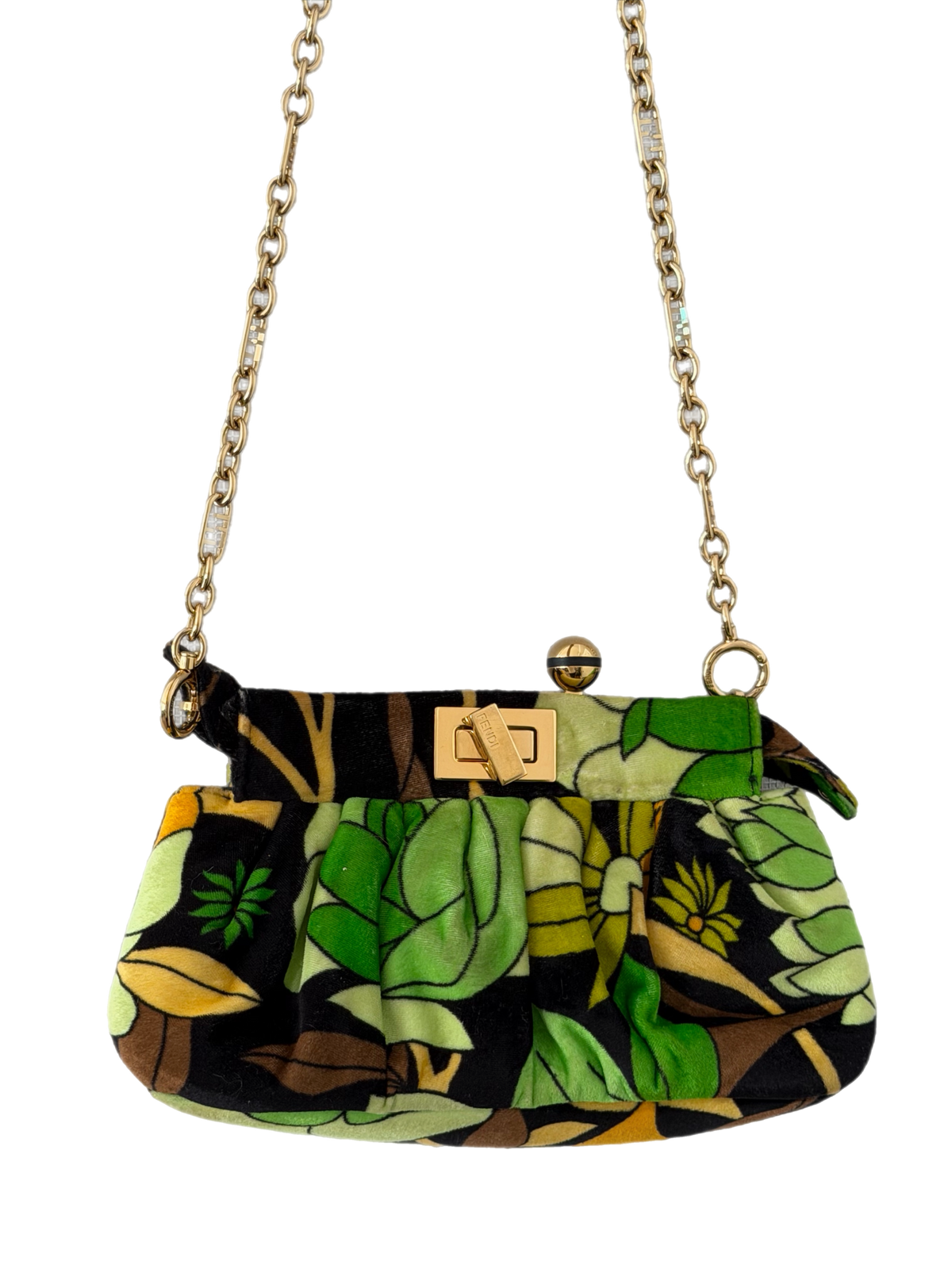 Fendi - Velvet Peekaboo Clutch