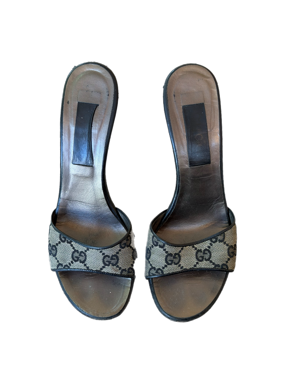 Gucci - Black Canvas Heels