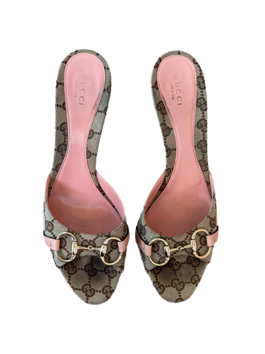 Gucci - Pink GG Mules