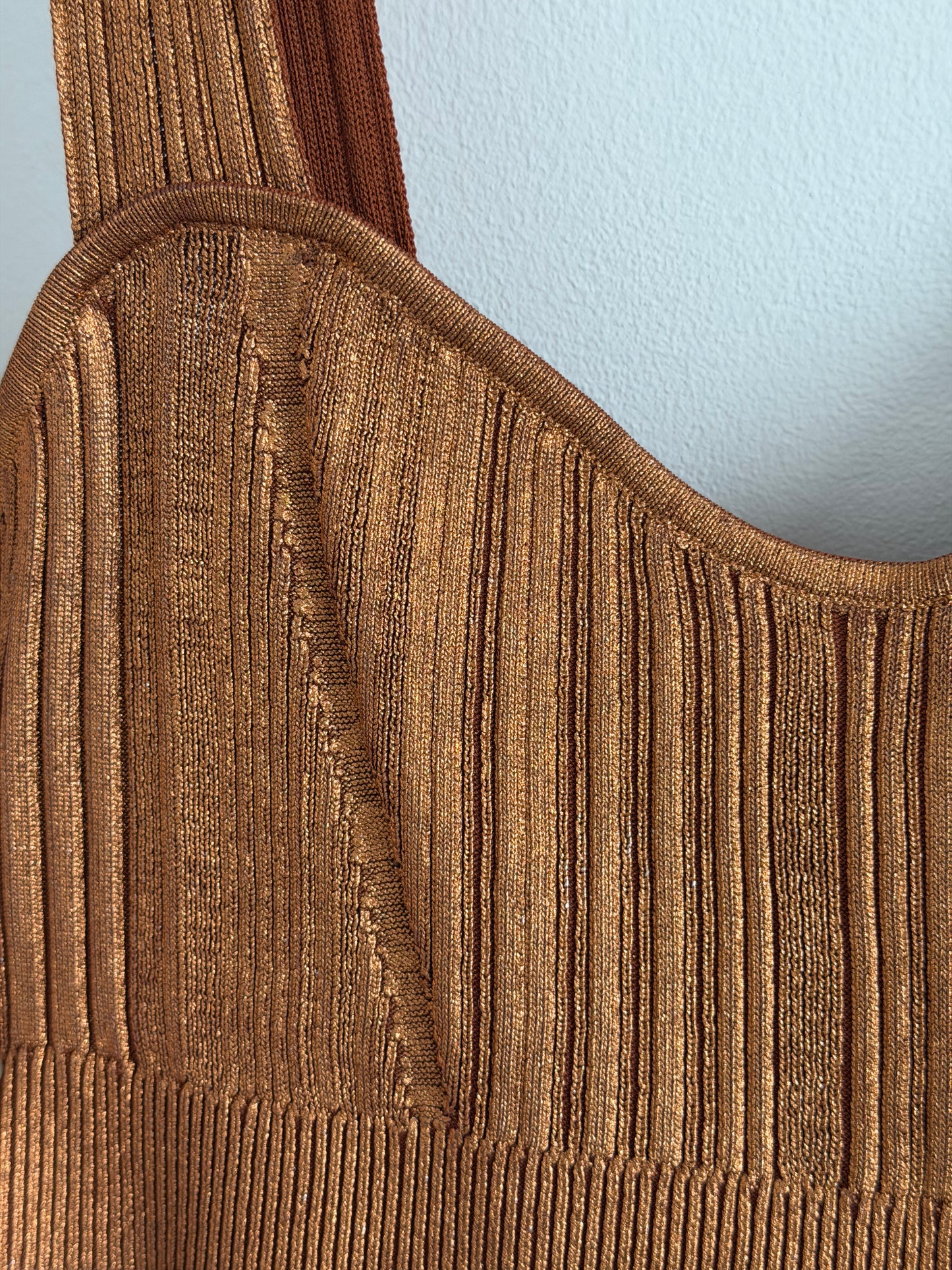Herve Leger Bronze Crop Top