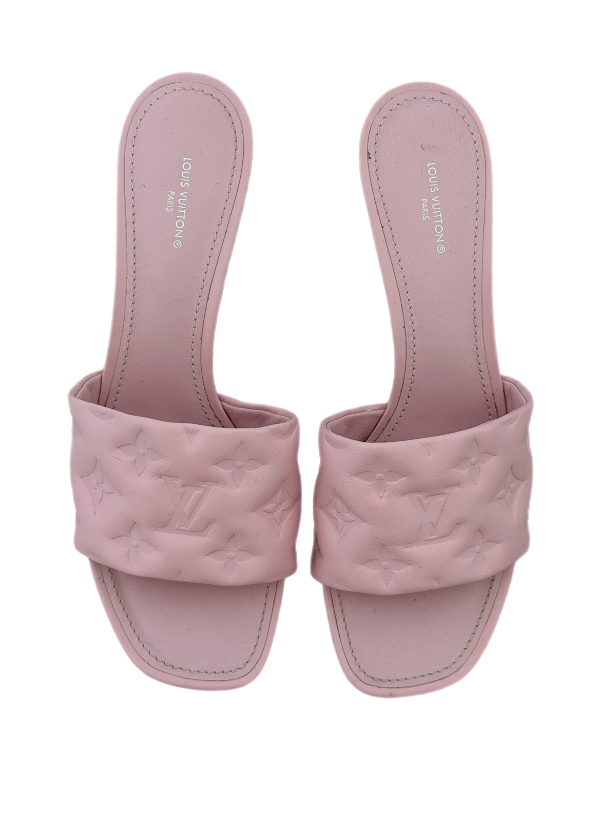 Pink Louis Vuitton Mules