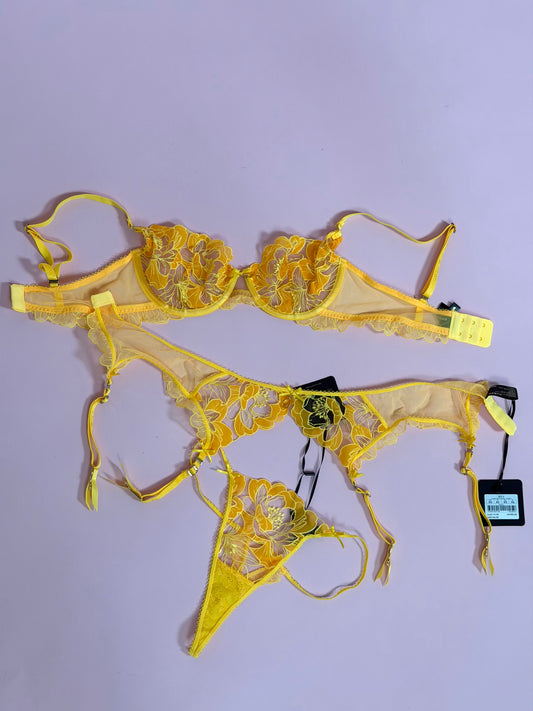 Honey Birdette - Yellow Mia Set