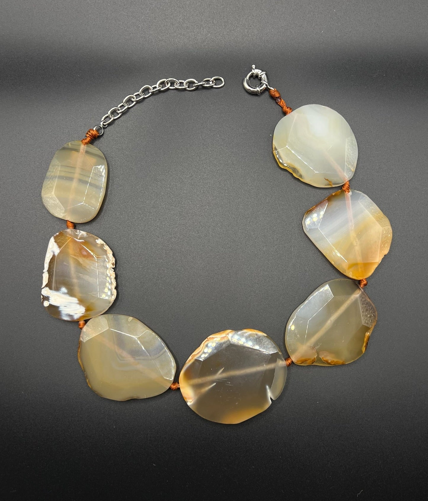Sicilian Agate Stone Necklace