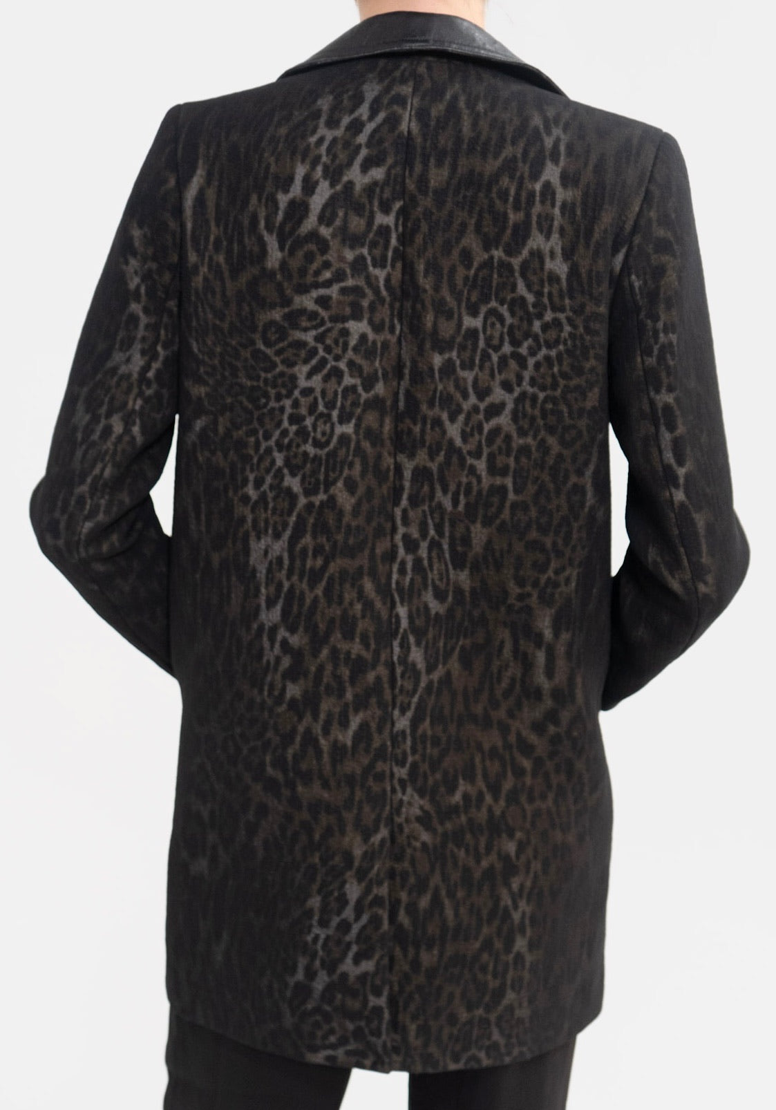 Sandro Leopard Print Coat