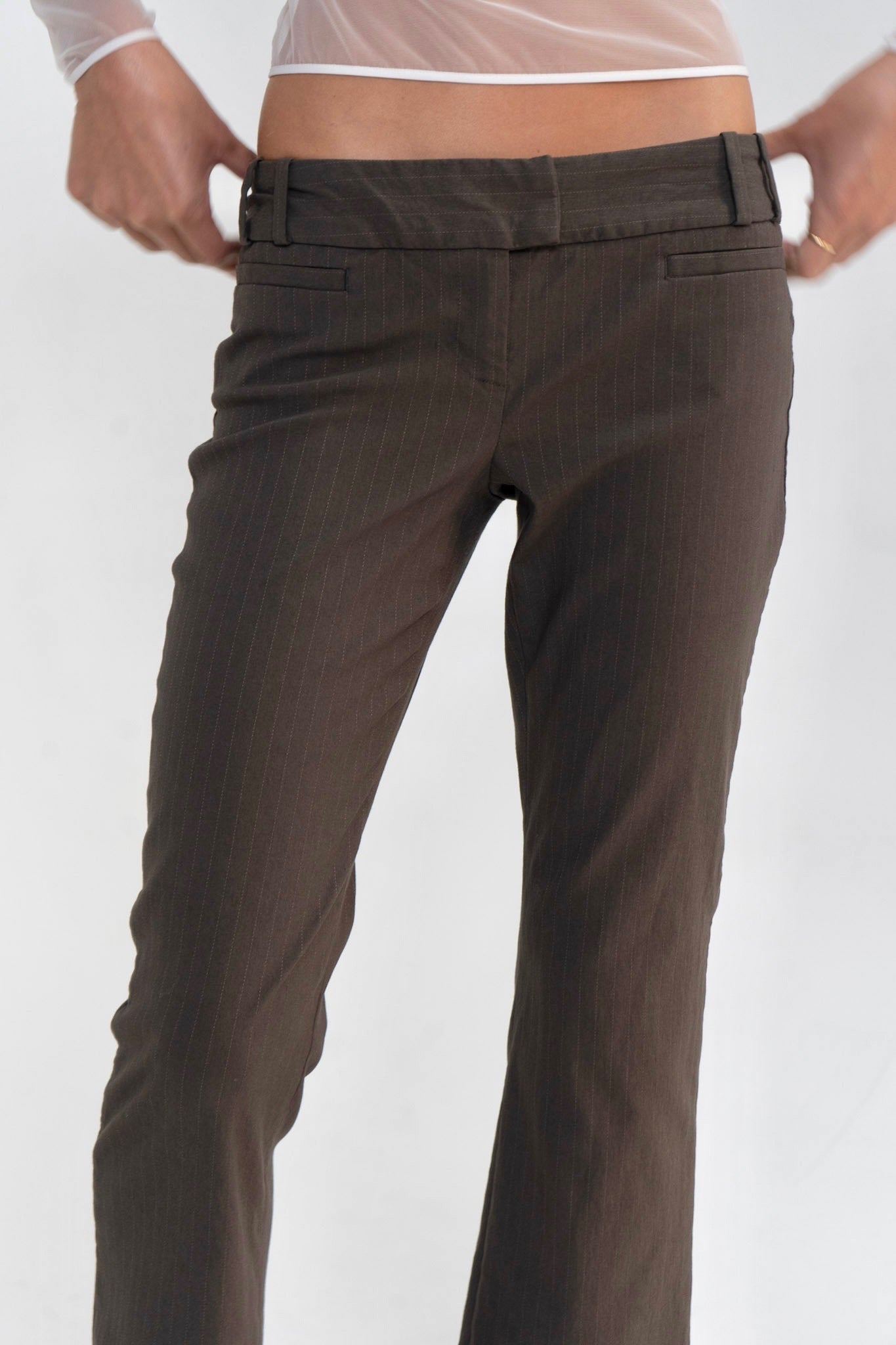 The Limited Pinstripe Capris