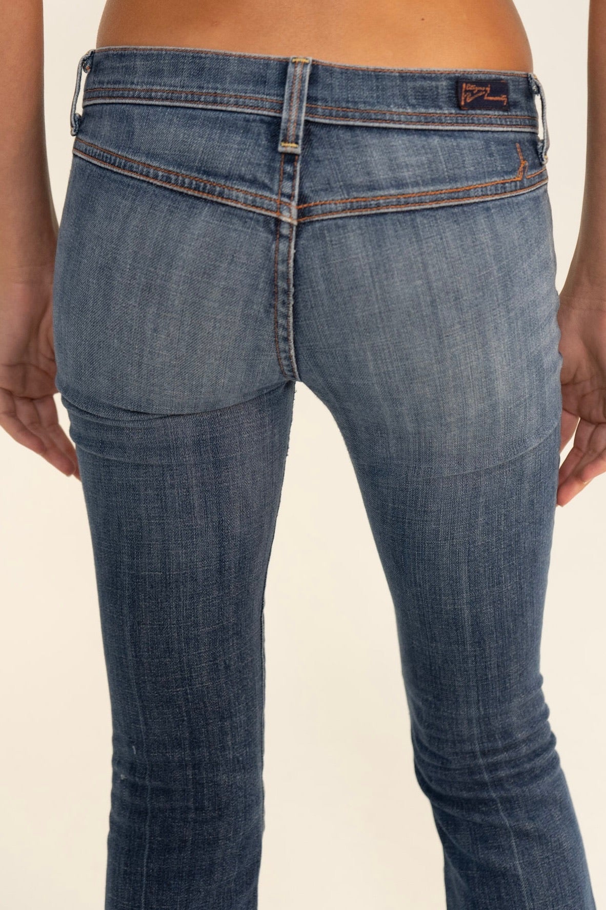 2000s Low Rise Blue Jeans
