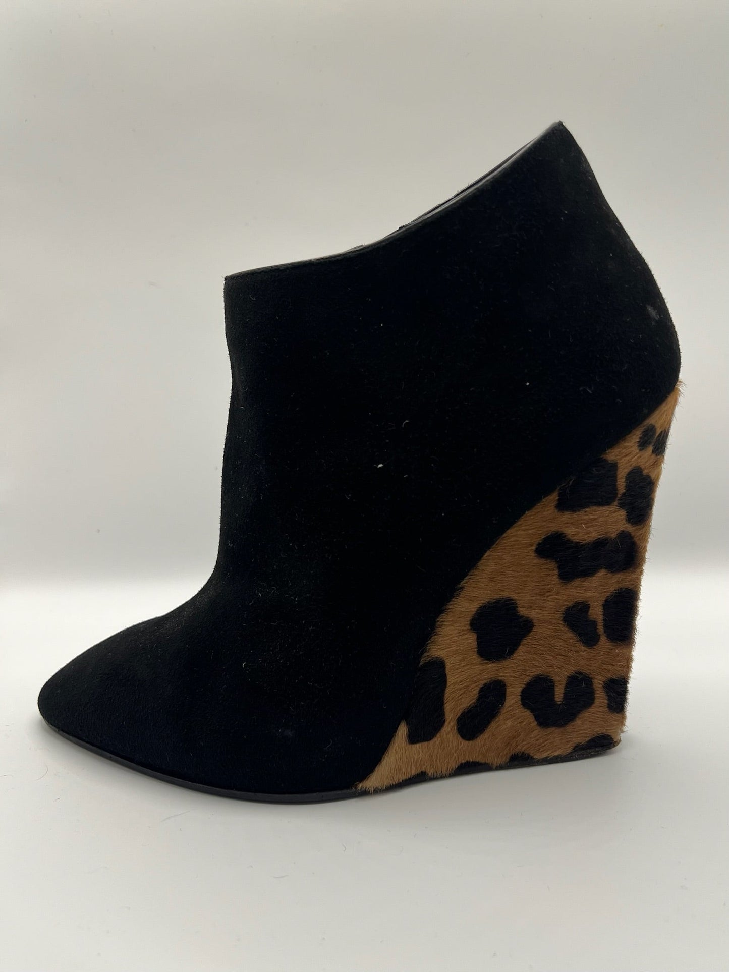 Guiseppe Zanotti Cheetah Wedge Booties