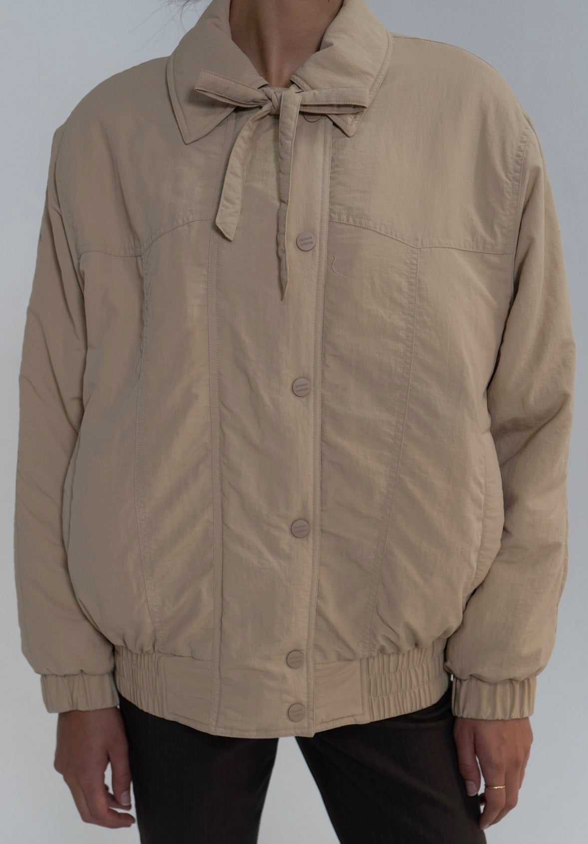 Damson Madder Pussy Bow Bomber