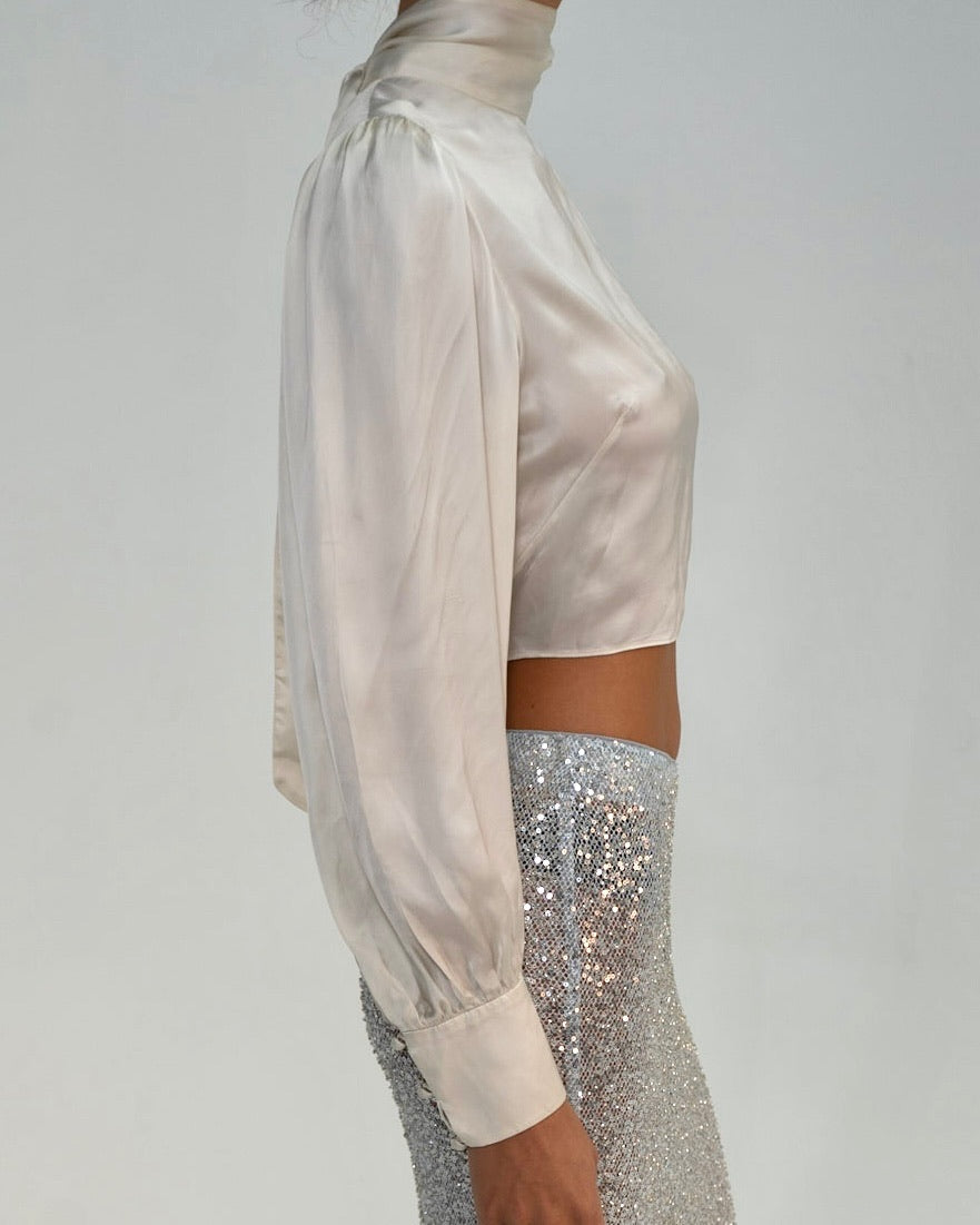 Wilfred Ivory Backless Blouse