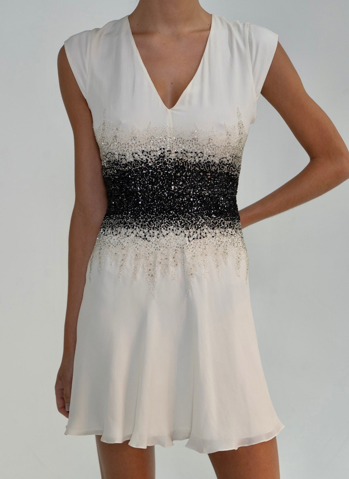 Haute Hippie Silk Embroidered Dress