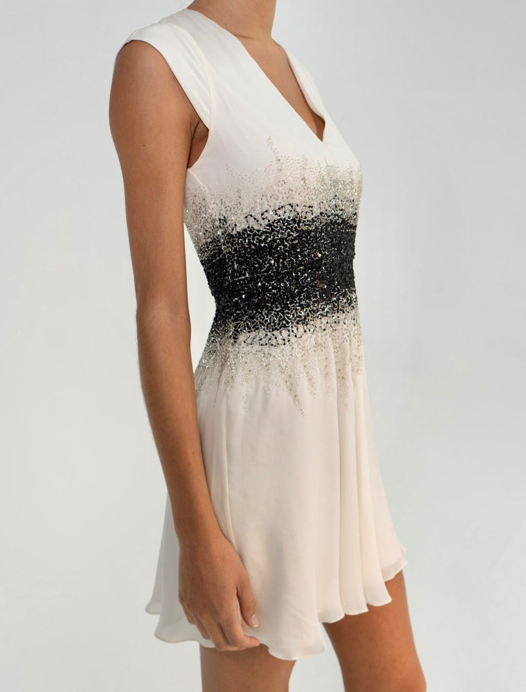 Haute Hippie Silk Embroidered Dress