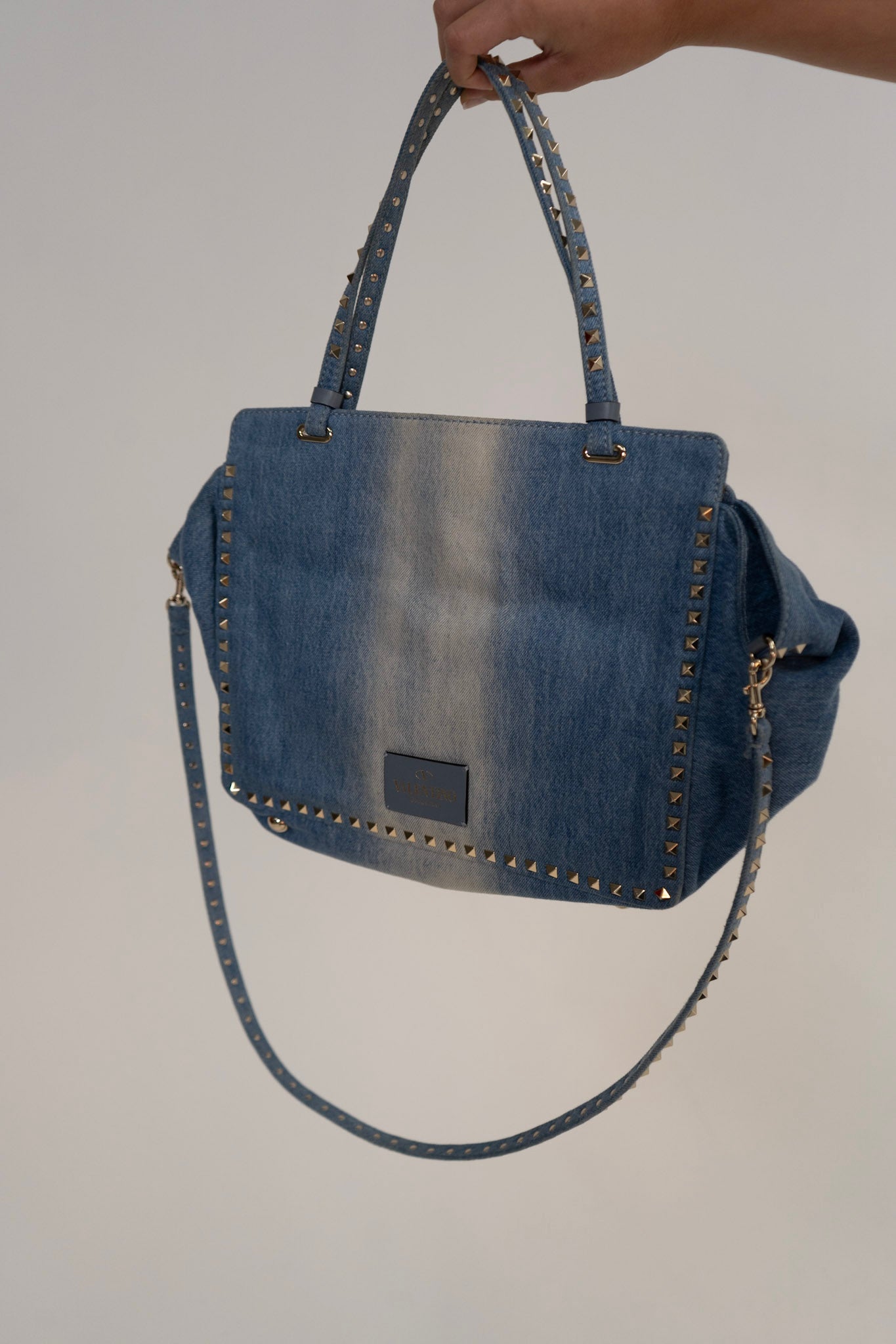 Valentino Denim Butterfly Tote
