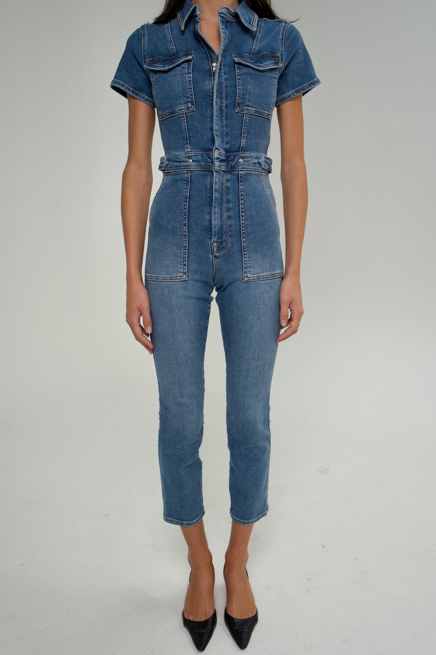 Good American Denim Jumpsuit