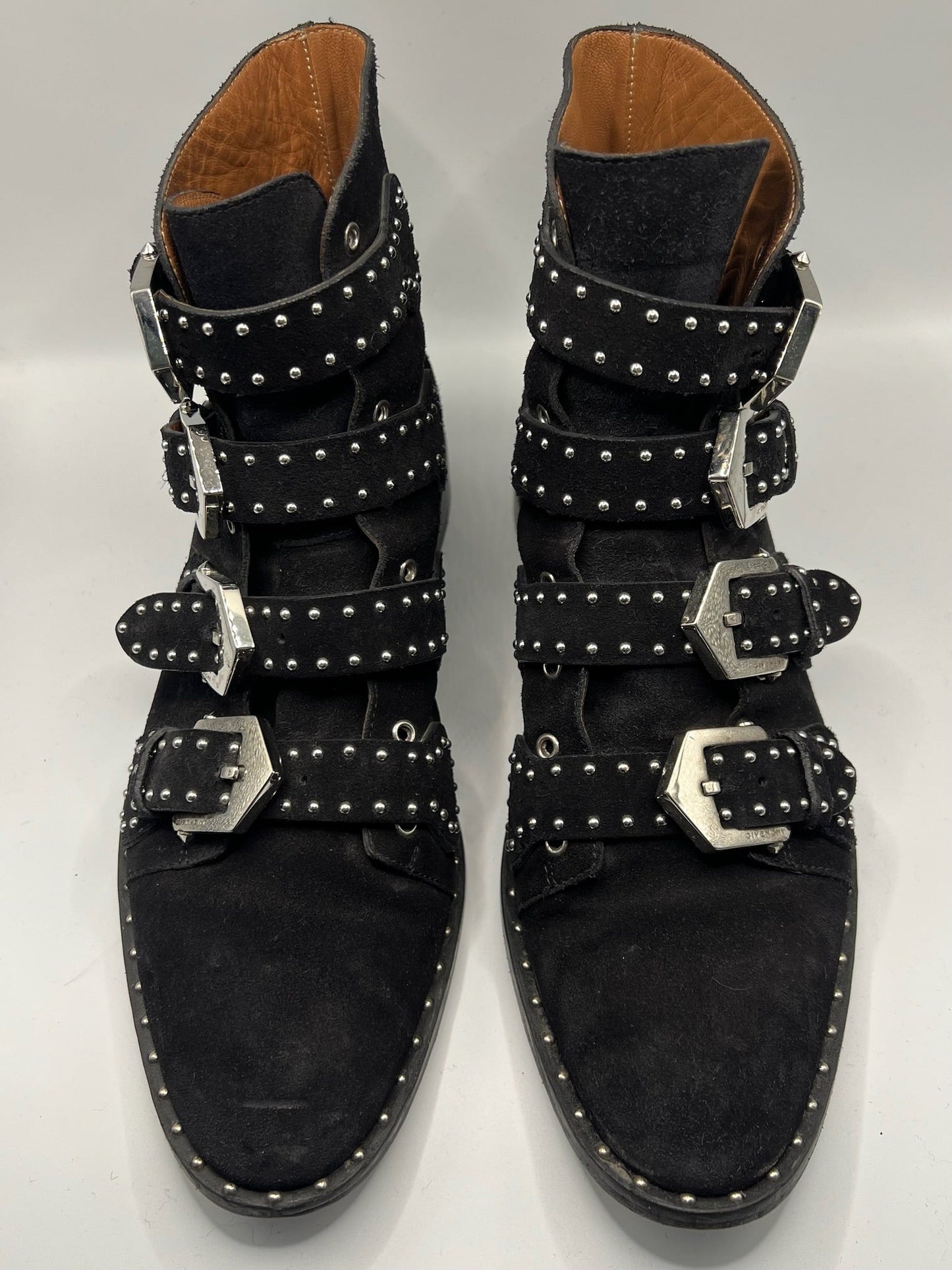 Givenchy Suede Buckle Boots