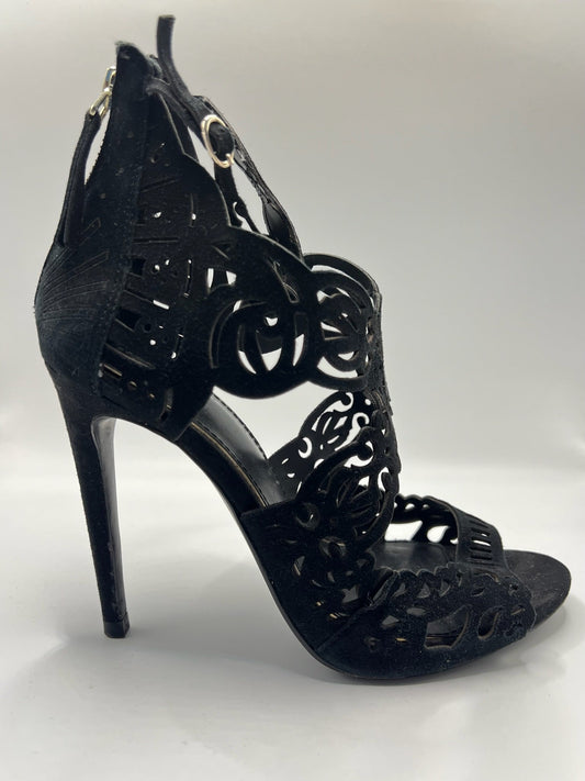 Black Lace Heels