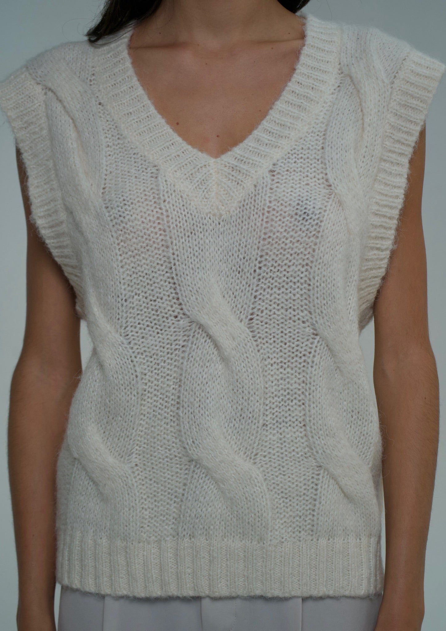 Knit Ivory Vest