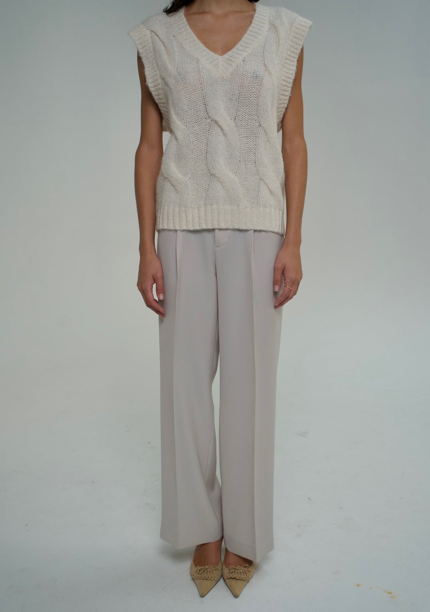 Knit Ivory Vest