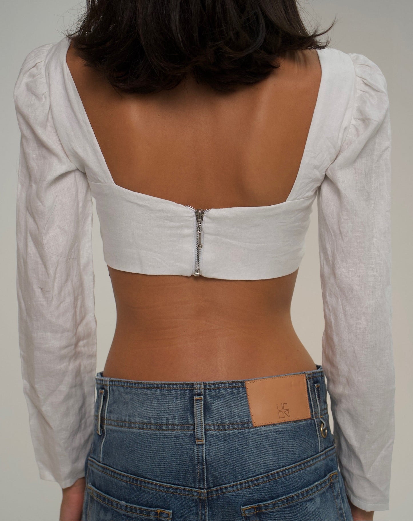 Linen Crop Top