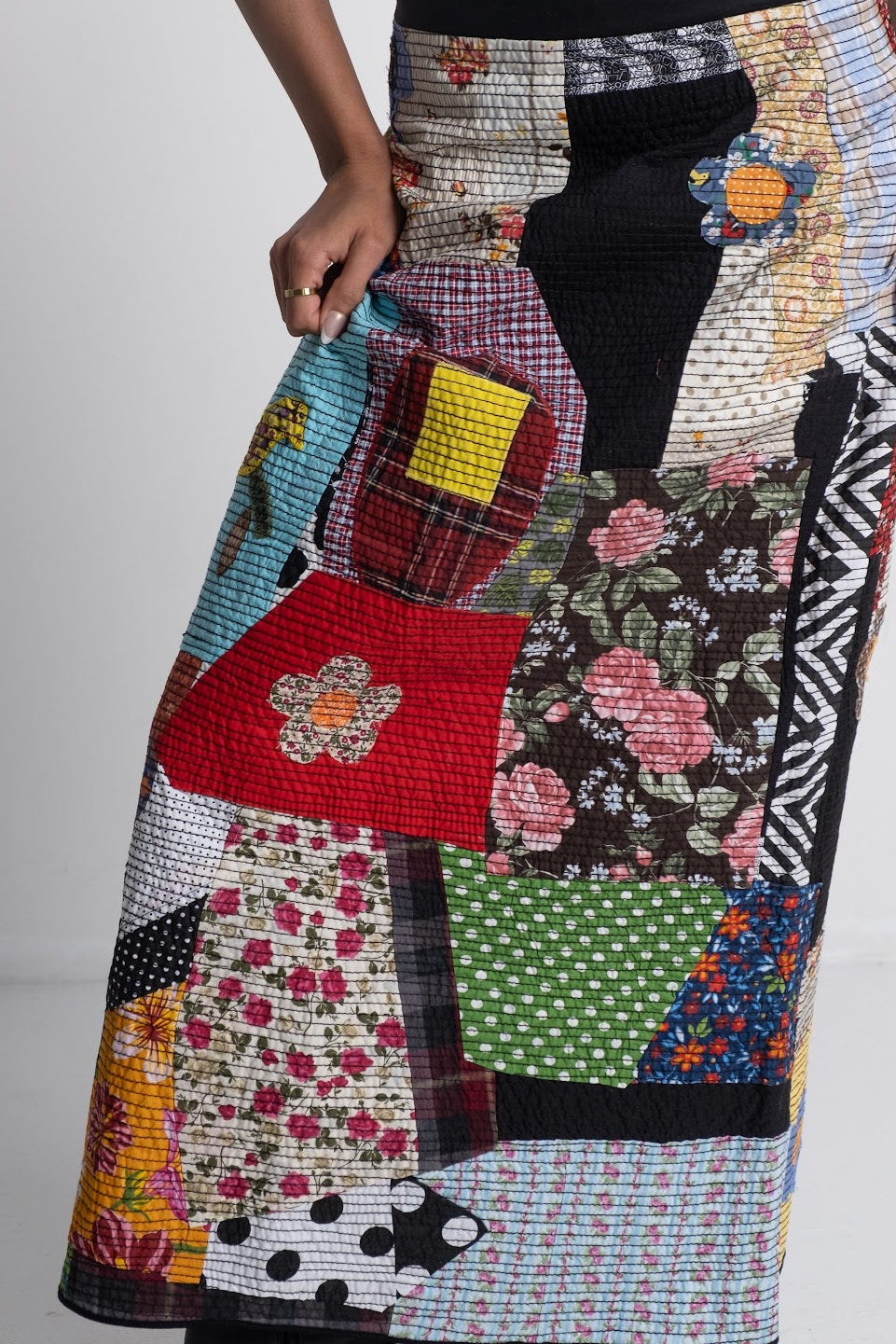 Madame Floresta - Hand-Made Multi Print Skirt