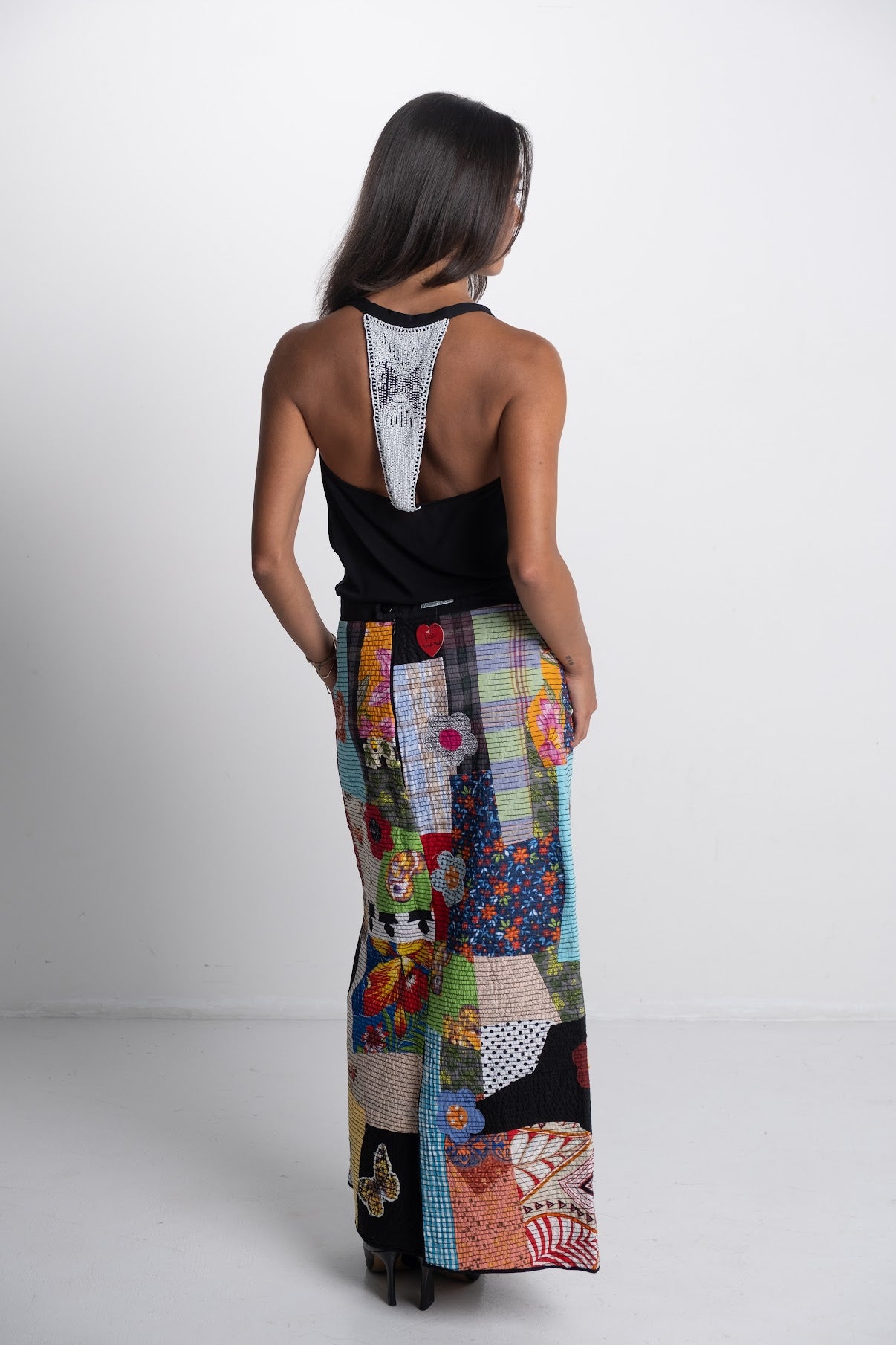 Madame Floresta - Hand-Made Multi Print Skirt