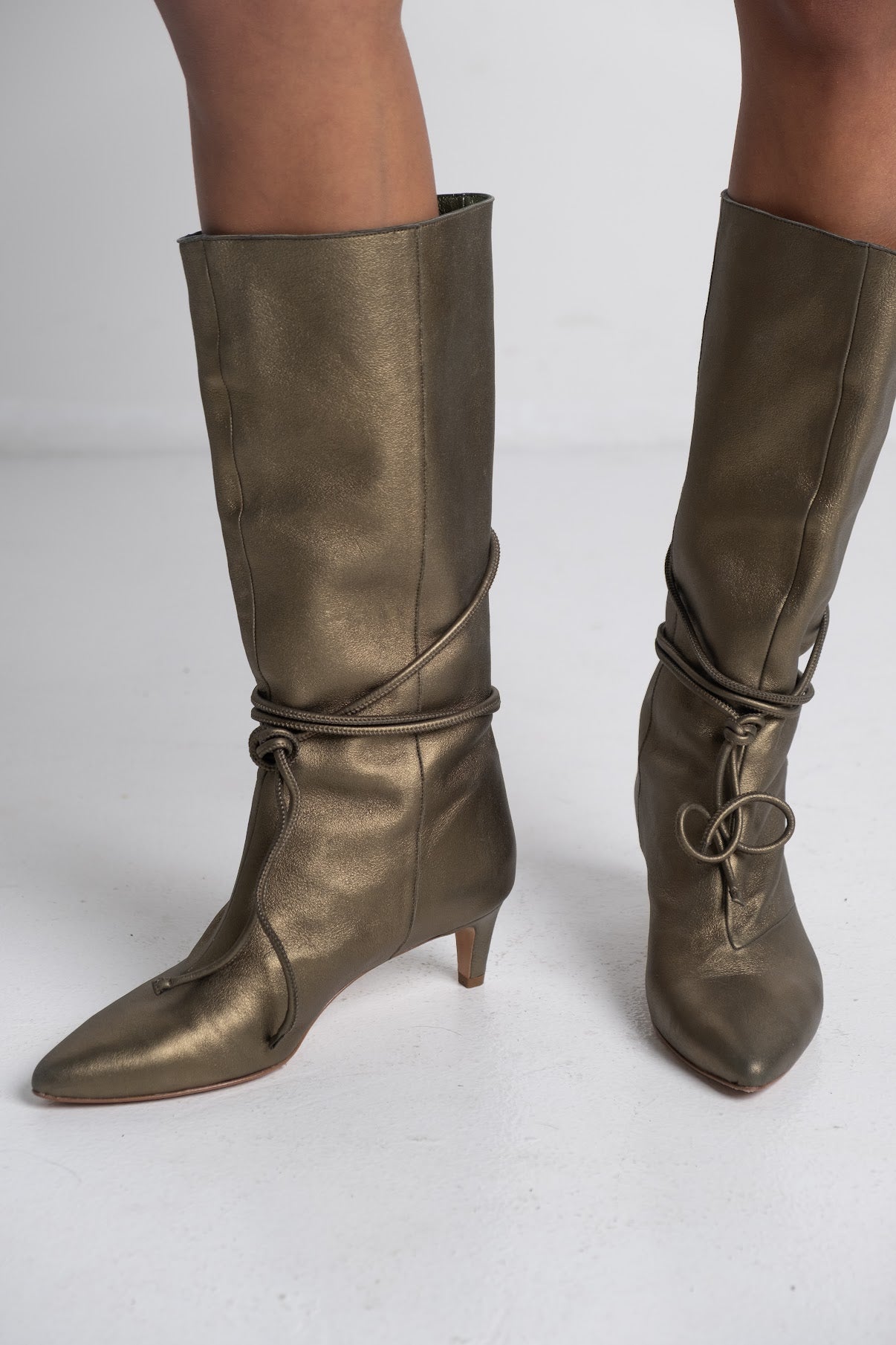 Forte Forte - Green Metallic Boots