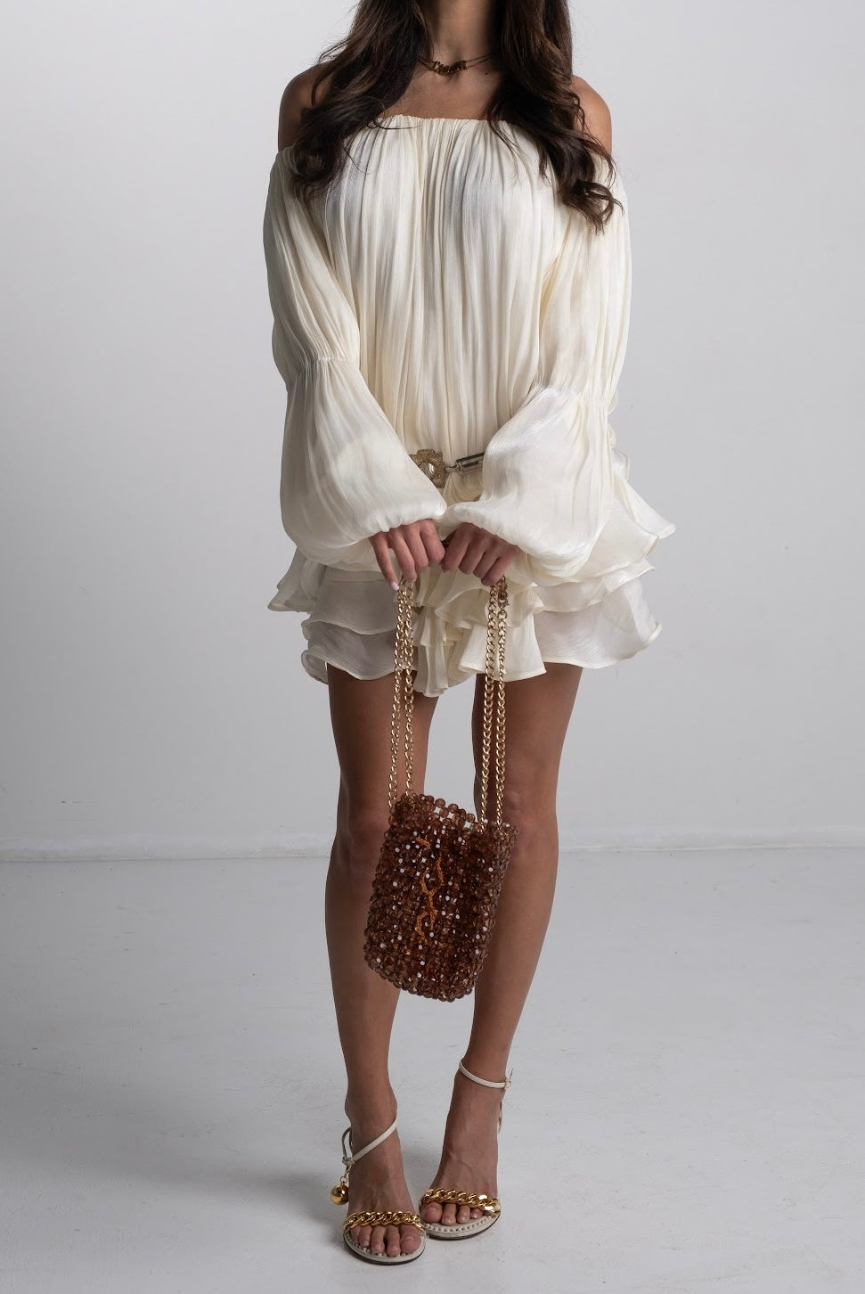 Beaded Bucket Bag