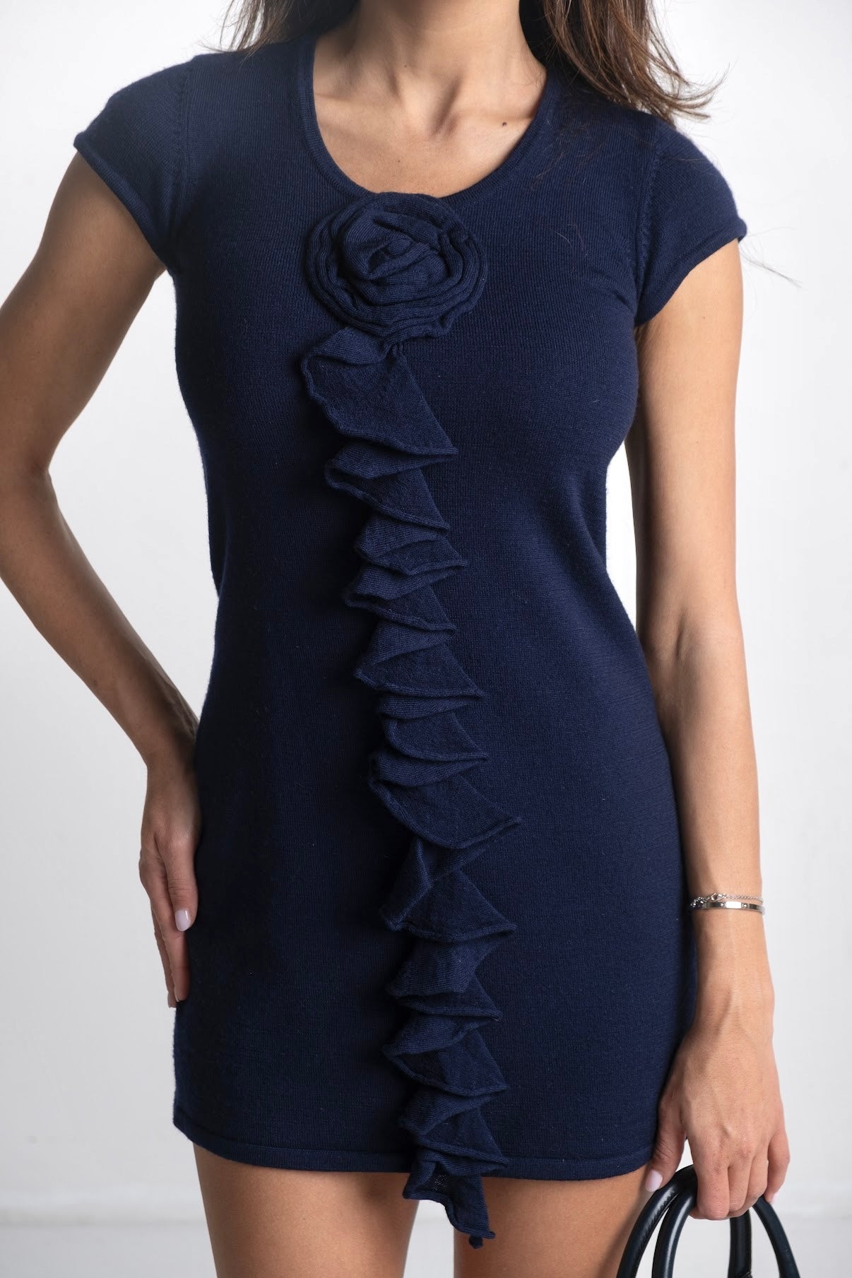 By Artisan - Wool Navy Mini Dress