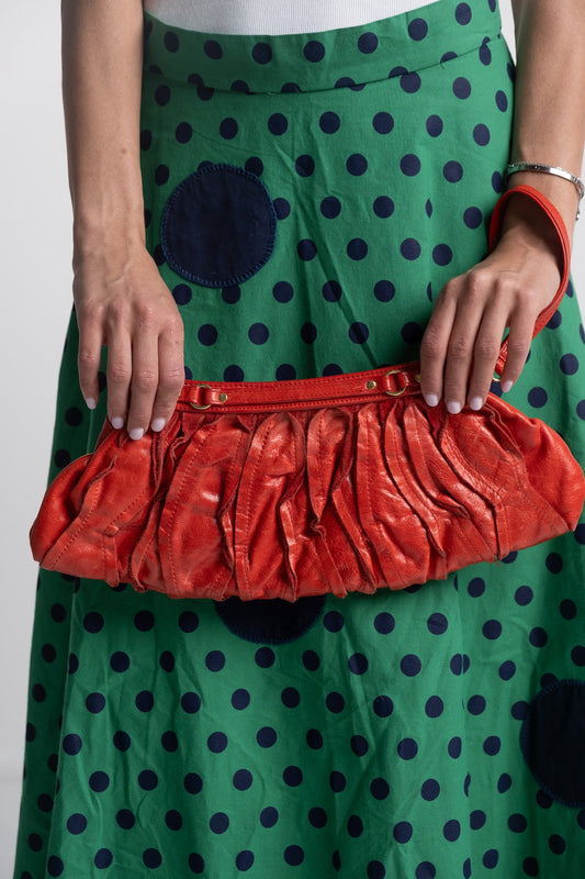 Bebe - Coral Red Clutch
