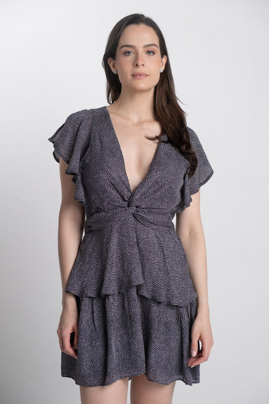 ALC - Silk Polka Dot Dress