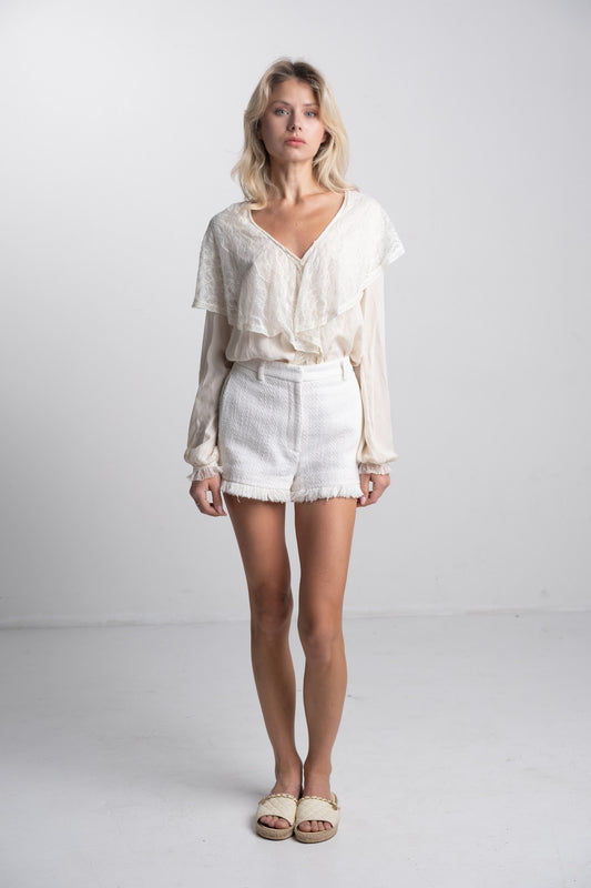 Haute Hippie - Silk & Lace Blouse