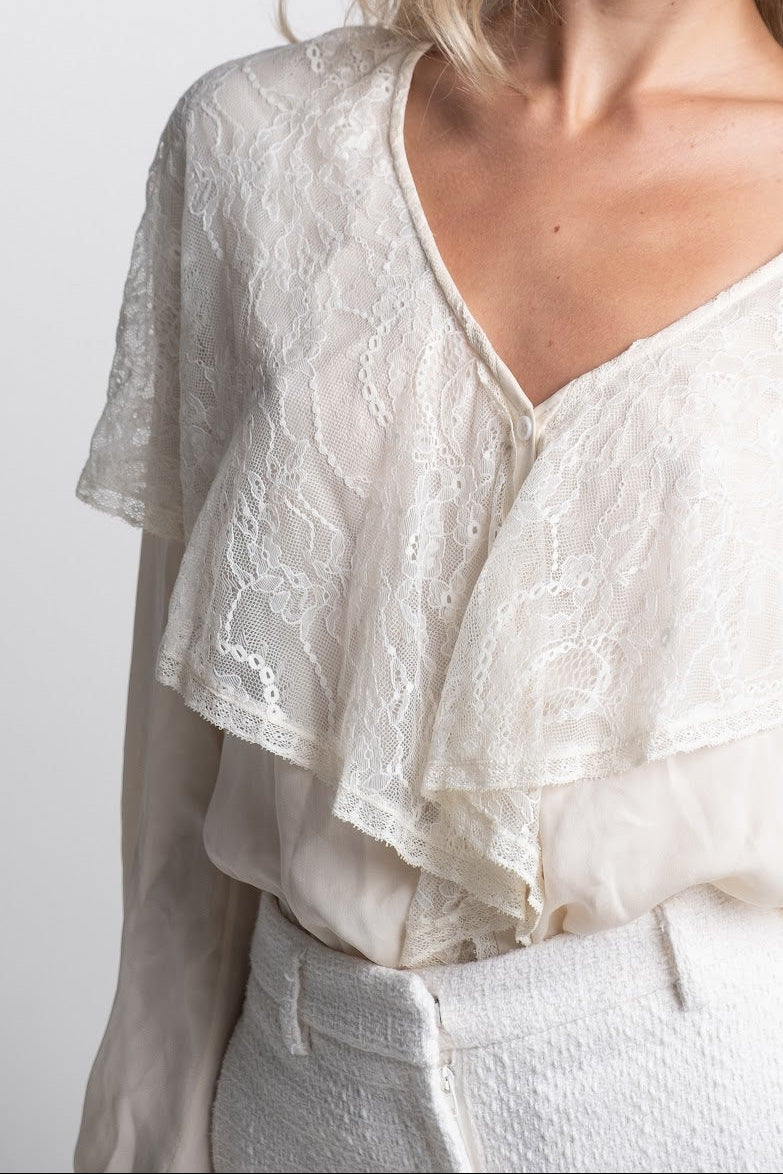 Haute Hippie - Silk & Lace Blouse